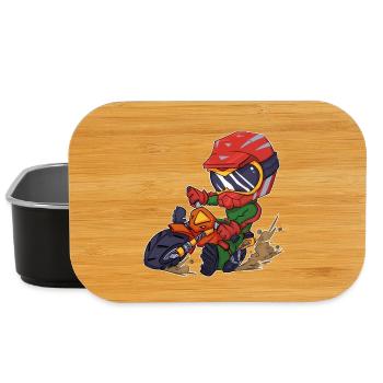 Motocross - Boîte à goûter - noir - Devant