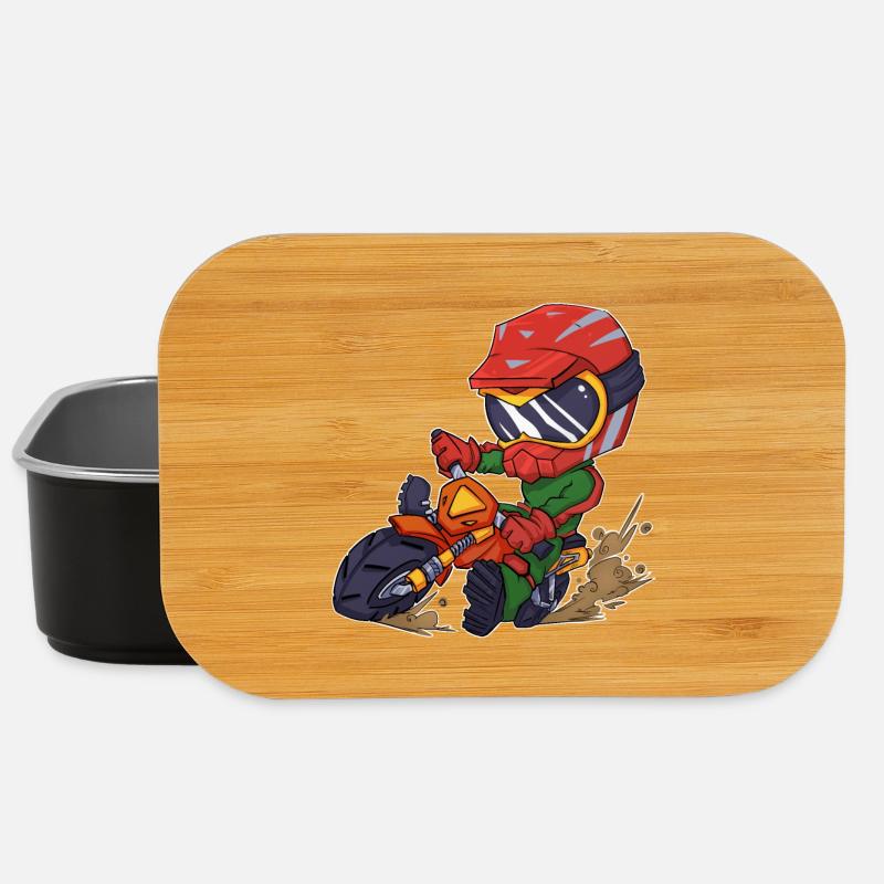 Motocross - Boîte à goûter - noir