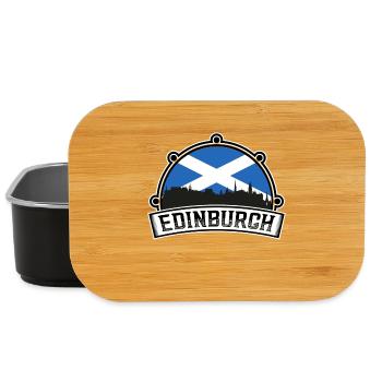 Edinburgh Scotland Skyline Travel Souvenir Scottis - Lunch Box - black - Front
