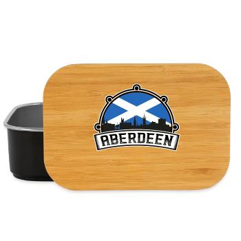 Aberdeen Schottland Skyline Reise Souvenir Schottisch - Lunch Box - Schwarz - Vorne