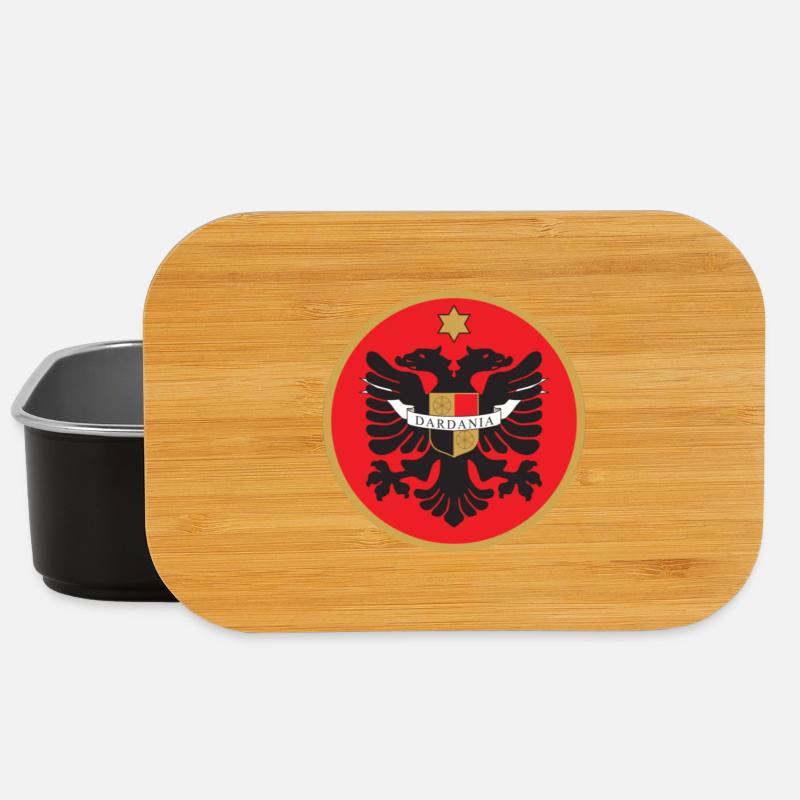 Dardania Flagge - Lunch Box - Schwarz