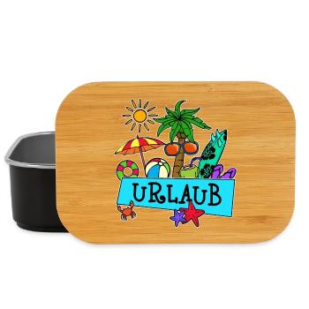 Urlaub Ferien Karibik Paradies Beachparty Strand - Lunch Box - Schwarz - Vorne