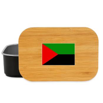 Drapeau de la Martinique rouge vert noir - Boîte à goûter - noir - Devant