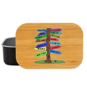 Travel travel vacation holidays summer time out - Lunch Box - black - Front