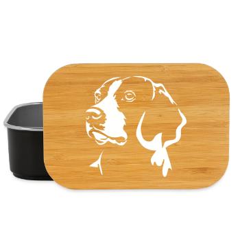 Tête de Beagle « Black Edition » - Boîte à goûter - noir - Devant