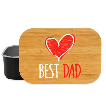 Bester Dad Vatertag Lieblingspapa Papa Alles Gute - Lunch Box - Schwarz - Vorne