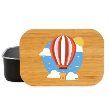 Ballon céleste coloré - Boîte à goûter - noir - Devant