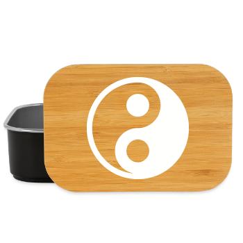 Yin Yang Vecteur Parfait Harmonique Personnaliser - Boîte à goûter - noir - Devant