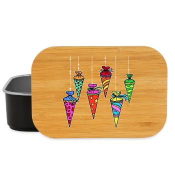 School bag sugar bag school start school start school start - Lunch Box - black - Front