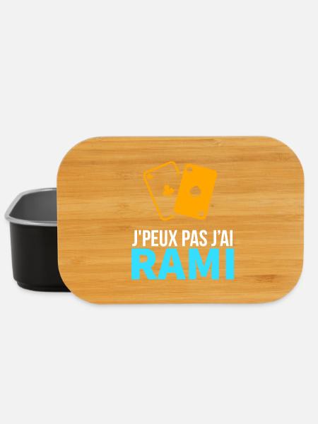 Jeu de cartes Le Rami - Boîte à goûter - noir