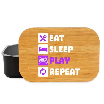 Manger dormir Répétition Gamer Controller Gamer Gamer Gamer - Boîte à goûter - noir - Devant
