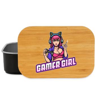 Gamer Queen Headset Controller Zocker - Lunch Box - black - Front