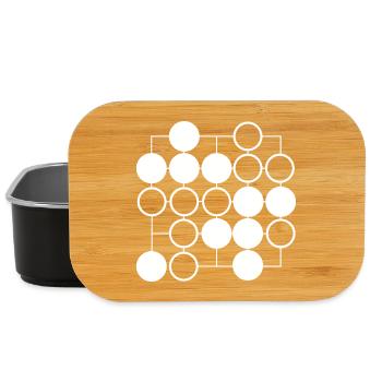 Go board game - Lunch Box - black - Front