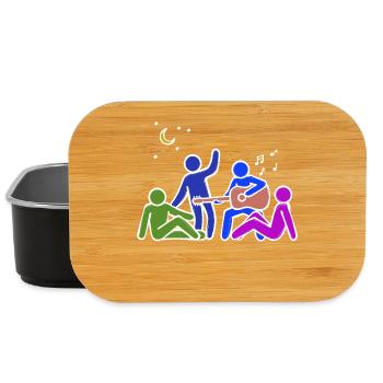 Freundschaft Buddy Beste Freunde - Lunch Box - Schwarz - Vorne