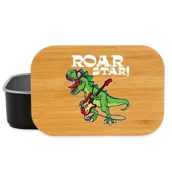 Funny Animal Cool Dinosaur Saying - Lunch Box - black - Front