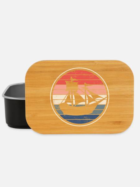 Boot Schiff Segelschiff - Lunch Box - Schwarz