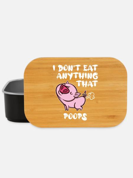 Statement Pig Vegan - Lunch Box - black