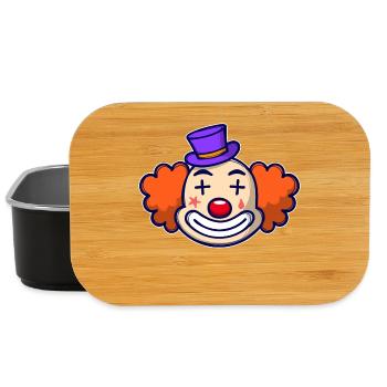 Fasching Clown Karneval - Lunch Box - Schwarz - Vorne