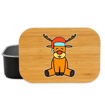 Weihnachten Rudolf Rentier - Lunch Box - Schwarz - Vorne