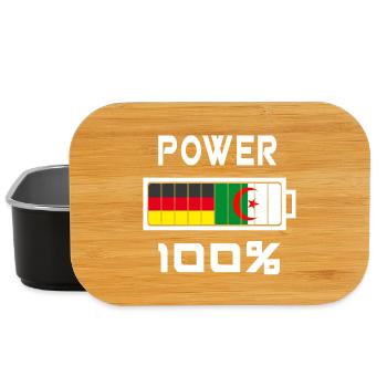 Germany and Algeria Power 100% - Lunch Box - black - Front