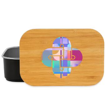 Prismatic Cross Mosaic - Lunch Box - black - Front