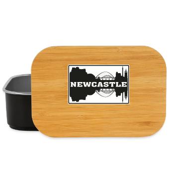 Newcastle England Travel Souvenir Skyline Silhouet - Lunch Box - black - Front