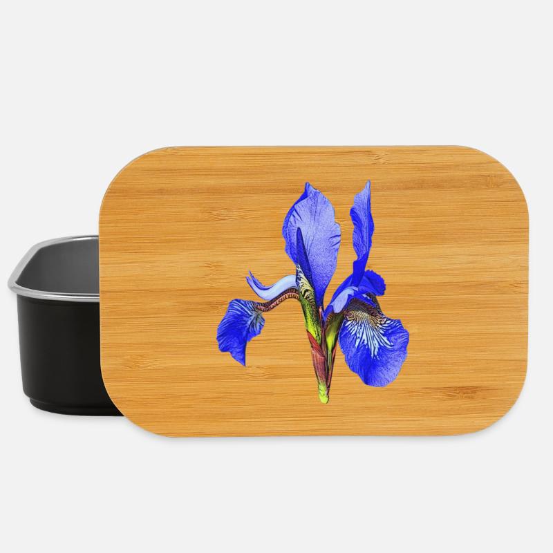 geburtstagsgeschenk mutter, schwertlilie - Lunch Box - Schwarz