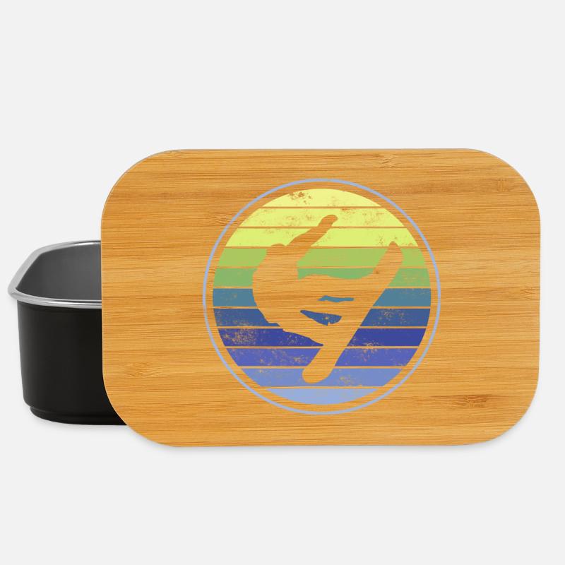 Snowboard Snowboarder - Lunch Box - Schwarz