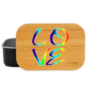 EQUALITY LOVE RESPECT - RAINBOW LGBTQ - Lunch Box - black - Front