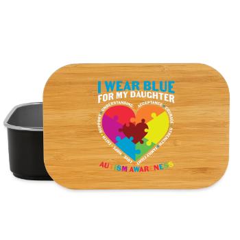Ich trage Blau für meine Tochter Autismus - Lunch Box - Schwarz - Vorne