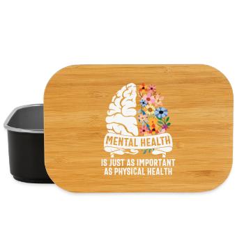 Mental ist genauso wichtig wie physisch - Lunch Box - Schwarz - Vorne