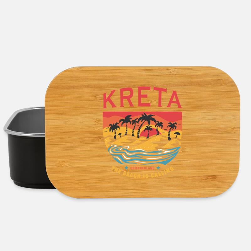 Kreta Griechenland Beach Design - Lunch Box - Schwarz