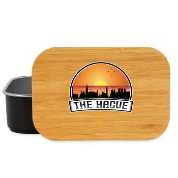 La Haye Pays-Bas Skyline Vintage Sunset Trave - Boîte à goûter - noir - Devant