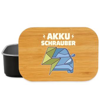 Akku Schrauber KFZ Mechaniker Schrauber E-Auto - Lunch Box - Schwarz - Vorne