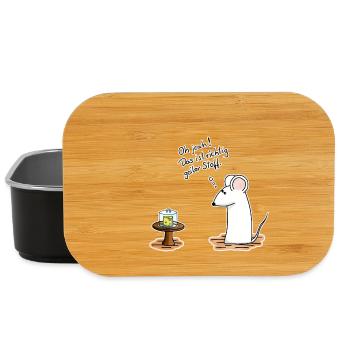 Richtig geiler Stoff - Lunch Box - Schwarz - Vorne