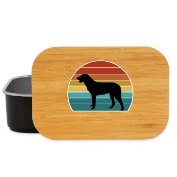 Cao De Castro Laboreiro Hund Silhouette Vintage Sonne - Lunch Box - Schwarz - Vorne