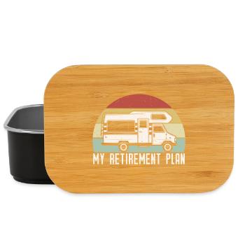 Mein Ruhestandsplan Fun RV Camping - Lunch Box - Schwarz - Vorne