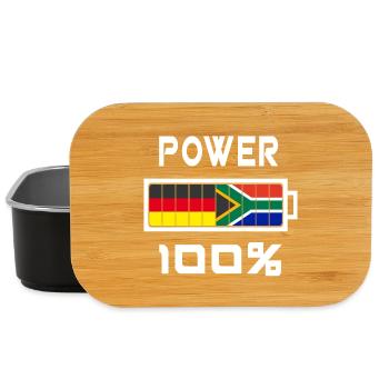 L’Allemagne et l’Afrique du Sud Power 100% - Boîte à goûter - noir - Devant