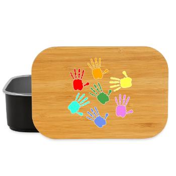 Painting Kids Hands - Lunch Box - black - Front
