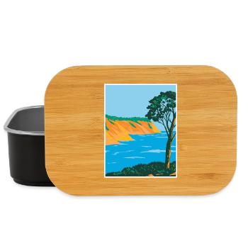Port-Cros National Park WPA Poster Art Deco - Lunch Box - black - Front