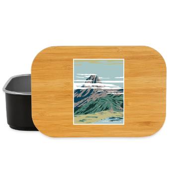 Pyrenees National Park WPA Poster Art Deco - Lunch Box - black - Front