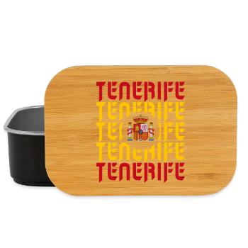 Drapeaux Tenerife Espagne - Boîte à goûter - noir - Devant