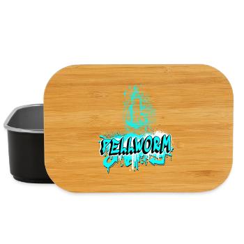 Pellworm Leuchtturm Graffiti Design - Lunch Box - Schwarz - Vorne