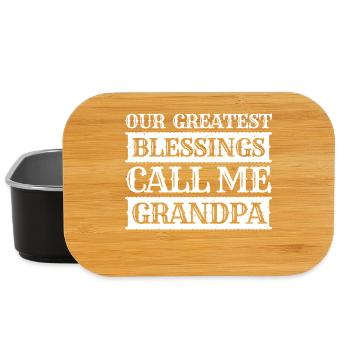 Großpapa Opa Großvater Statement Enkelkind - Lunch Box - Schwarz - Vorne