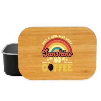 Nur ein Mädchen, das Kaffeedesign liebt - Lunch Box - Schwarz - Vorne