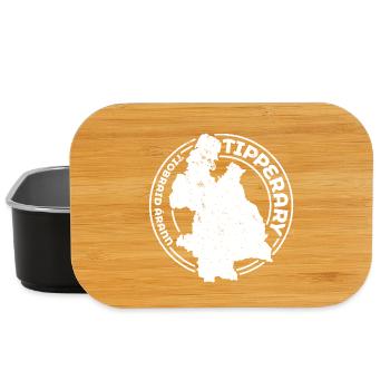 Tipperary Ireland Map | County Outline Stamp - Lunch Box - black - Front