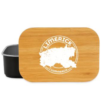 Comté de Limerick Irlande | Timbre de contour de carte - Boîte à goûter - noir - Devant