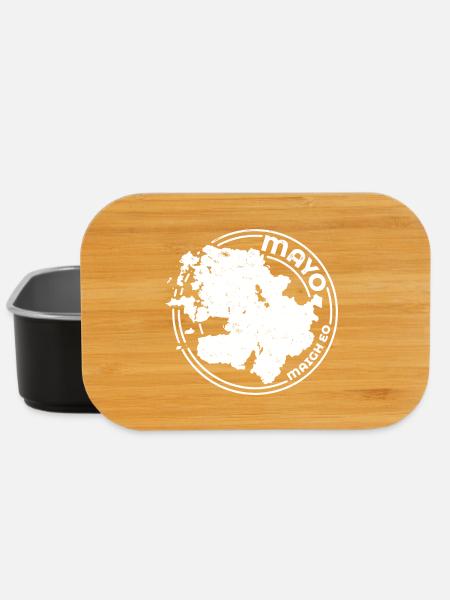 Mayo Ireland Map | County Outline Stamp - Lunch Box - black