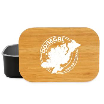 Donegal Ireland Map | County Outline Stamp - Lunch Box - black - Front