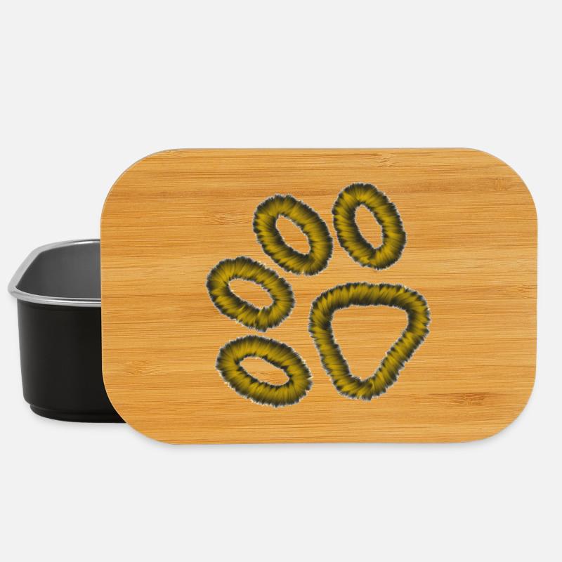 goldene Tiger Pfote - Lunch Box - Schwarz